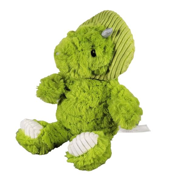 Animal Adventure Green Triceratops Plush Dinosaur Stuffed Toy 10" Soft - Picture 1 of 11